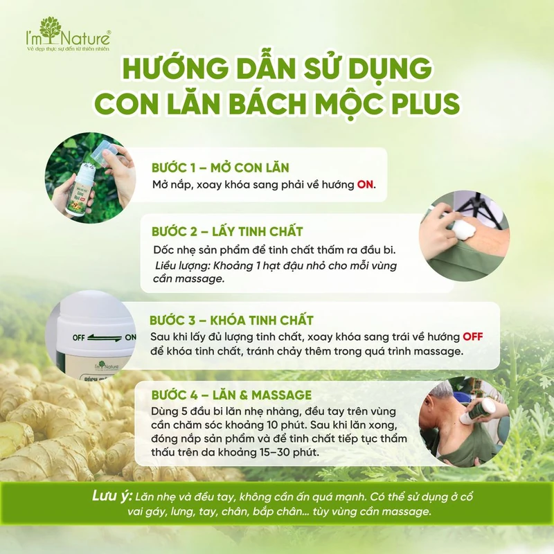 Hướng dẫn sử dụng con lăn Bách Mộc Plus
